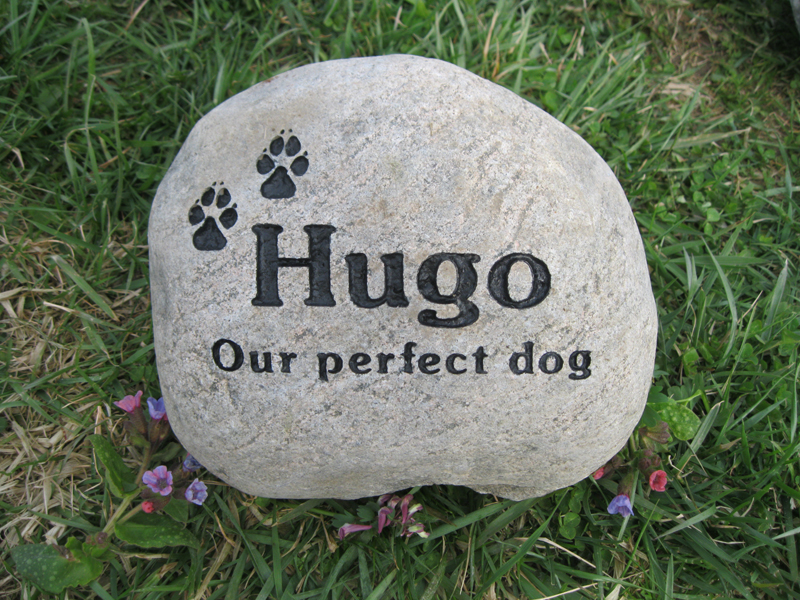 river rock pet memorial