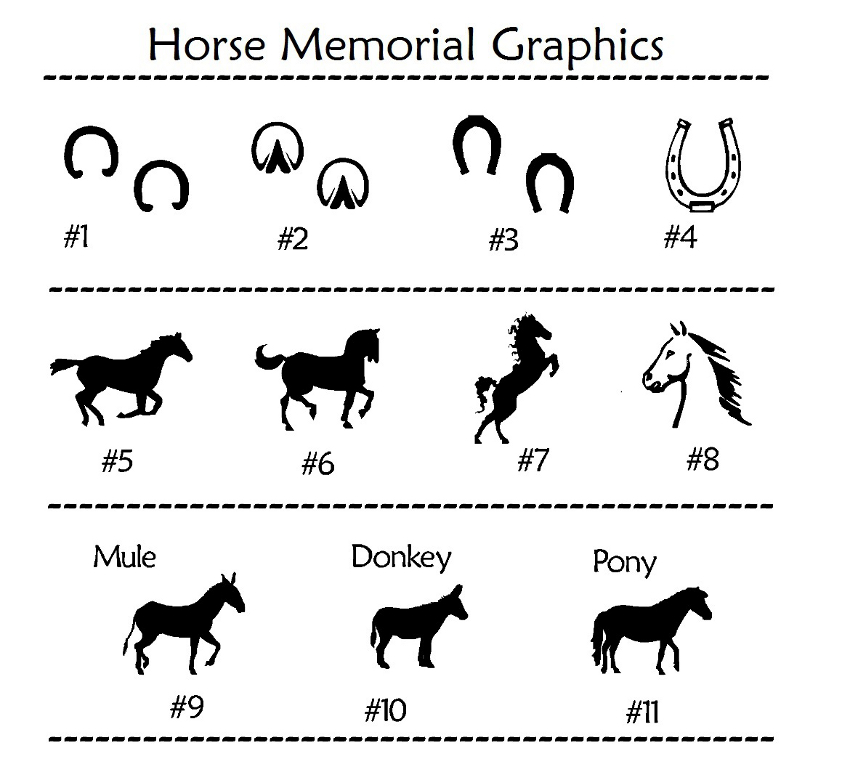 Horse Memorial Graphics Chart